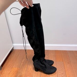 Chinese Laundry Over the Knee Boot Faux Suede Black Size 9